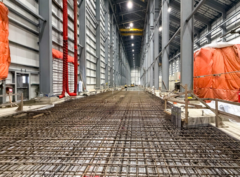 Rebar For Concrete Slab Adjacent To Mills
